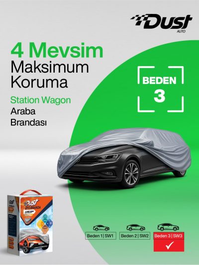 Station Wagon Araç Brandası - Oto Örtüsü Beden 3 | SW3